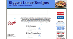 Desktop Screenshot of biggest-loser-recipes.com