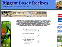 Tablet Screenshot of biggest-loser-recipes.com